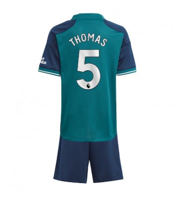 Arsenal Thomas Partey #5 Replica Third Stadium Kit for Kids 2023-24 Short Sleeve (+ pants)